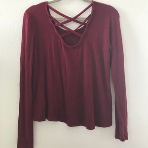 Burgundy long sleeve